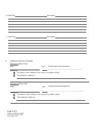 Form DC19:2 Petition and Affidavit to Obtain Harassment Protection Order - Nebraska, Page 3