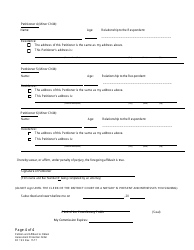 Form DC19:2 Petition and Affidavit to Obtain Harassment Protection Order - Nebraska, Page 4