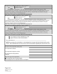 Form DC19:28 Harassment Protection Order Worksheet - Nebraska, Page 2