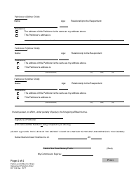 Form DC19:71 Information Worksheet for the Harassment Protection Order Packet - Nebraska, Page 11