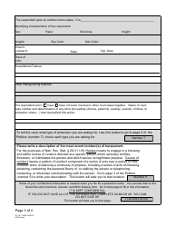 Form DC19:71 Information Worksheet for the Harassment Protection Order Packet - Nebraska, Page 3