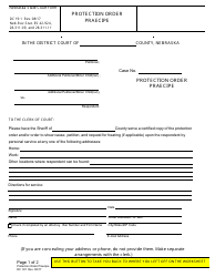 Form DC19:71 Information Worksheet for the Harassment Protection Order Packet - Nebraska, Page 5