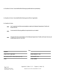 Form CH6ART14APP12 Guardian Ad Litem Report - Nebraska, Page 5