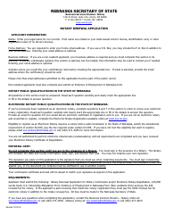 Notary Renewal Application Form - Nebraska, Page 2