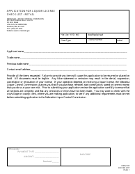 Document preview: Form 100 Application for Liquor License Checklist - Retail - Nebraska