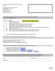 Form 100 Application for Liquor License Checklist - Retail - Nebraska, Page 3