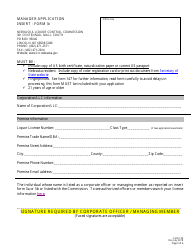 Form 103 (3C) Manager Application Insert - Nebraska, Page 2