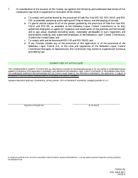 Form 107 Application for License to Ship to Wholesalers - Nebraska, Page 6