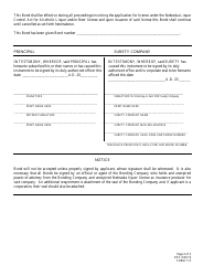 Form 115 Alcoholic Liquor Tax Bond - Nebraska, Page 2