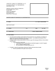 Form 118 Limited Liability Company (LLC) Change/Update of Member(S) Information - Nebraska