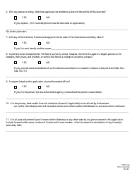 Form 126 Application for Liquor License Checklist - Farm Winery - Nebraska, Page 6