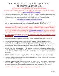 Form 108 Application for Bottle Club Liquor License - Nebraska, Page 2