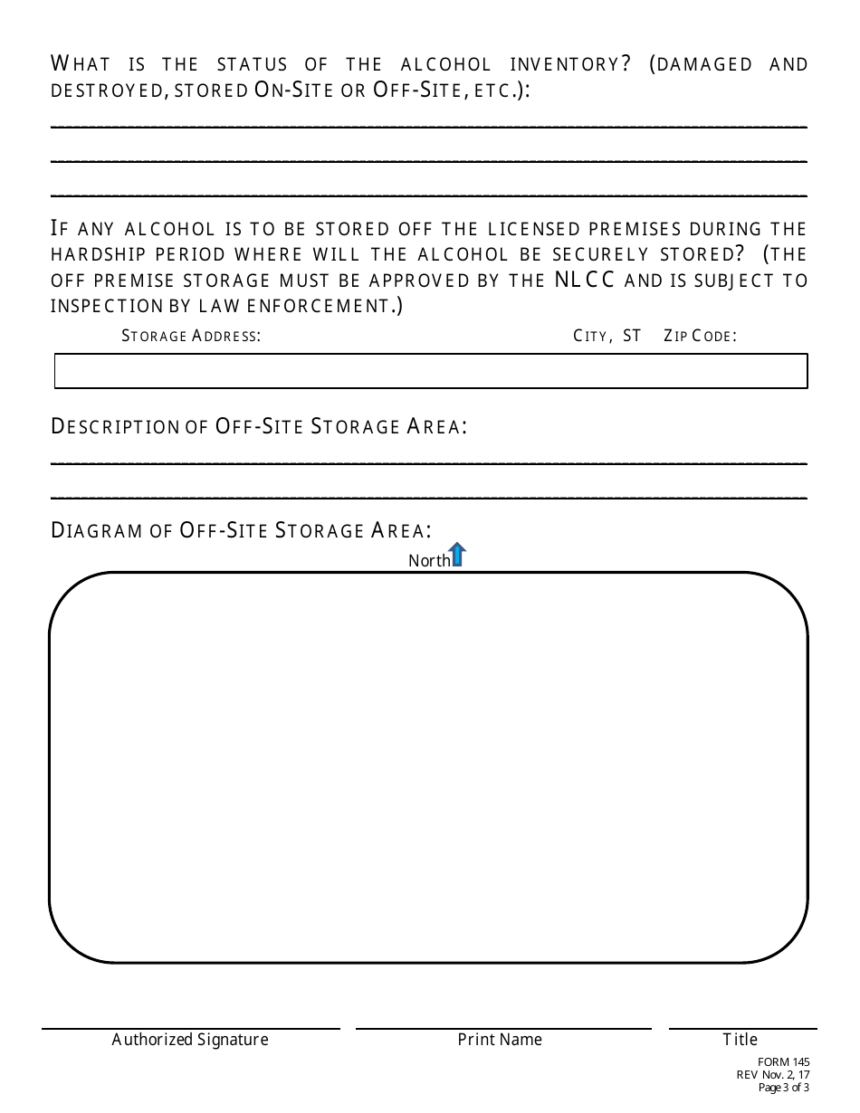 Form 145 Request for Hardship Status - Nebraska, Page 3