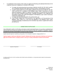 Form 142 Application for License to Ship Direct to Consumers (S1) - Nebraska, Page 6