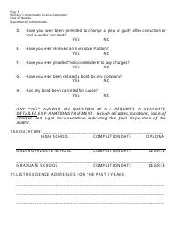 Workers&#039; Compensation License Application Form - Nevada, Page 3