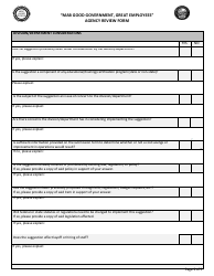 &quot;mab Good Government, Great Employees&quot; Agency Review Form - Nevada, Page 2