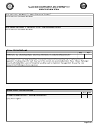 &quot;mab Good Government, Great Employees&quot; Agency Review Form - Nevada, Page 3