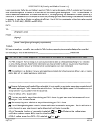 Form NPD-63 &quot;Designation (Family and Medical Leave Act)&quot; - Nevada