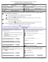 Form NPD-04 Request to Accelerate Salary - Nevada