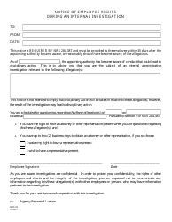 Form NPD-32 &quot;Notice of Employee Rights During an Internal Investigation&quot; - Nevada