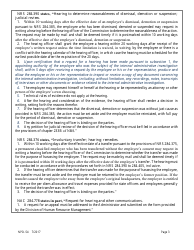 Form NPD-54 Appeal of Dismissal, Suspension, Demotion, or Involuntary Transfer - Nevada, Page 3