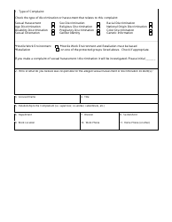 Form NPD-30 Sexual Harassment or Discrimination Complaint Form - Nevada, Page 2