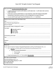Document preview: Form NPD-79 Non-dot Breath Alcohol Test Request - Nevada