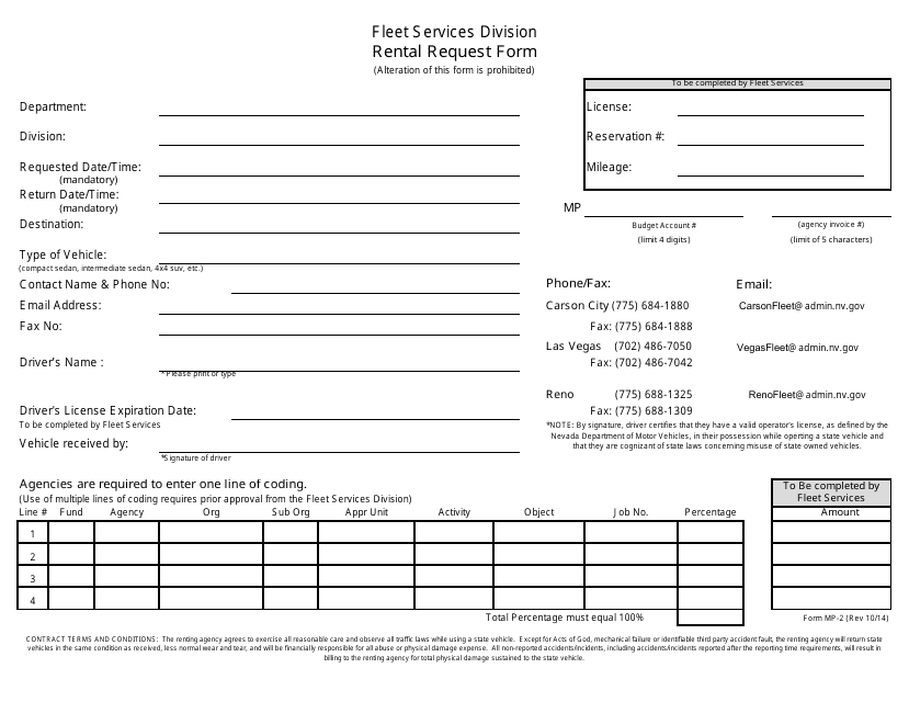 Form MP-2  Printable Pdf