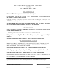 Application for Eligibility - Federal Surplus Property Program - Nevada, Page 7