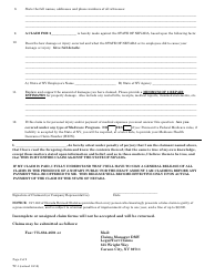 Form TC-1 Claim Against the State of Nevada - Nevada, Page 2