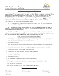 Public Weighmaster Program Acknowledgement Form - Nevada, Page 4