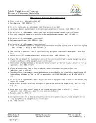 Public Weighmaster Program Acknowledgement Form - Nevada, Page 6