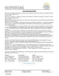 Public Weighmaster Program Acknowledgement Form - Nevada, Page 9