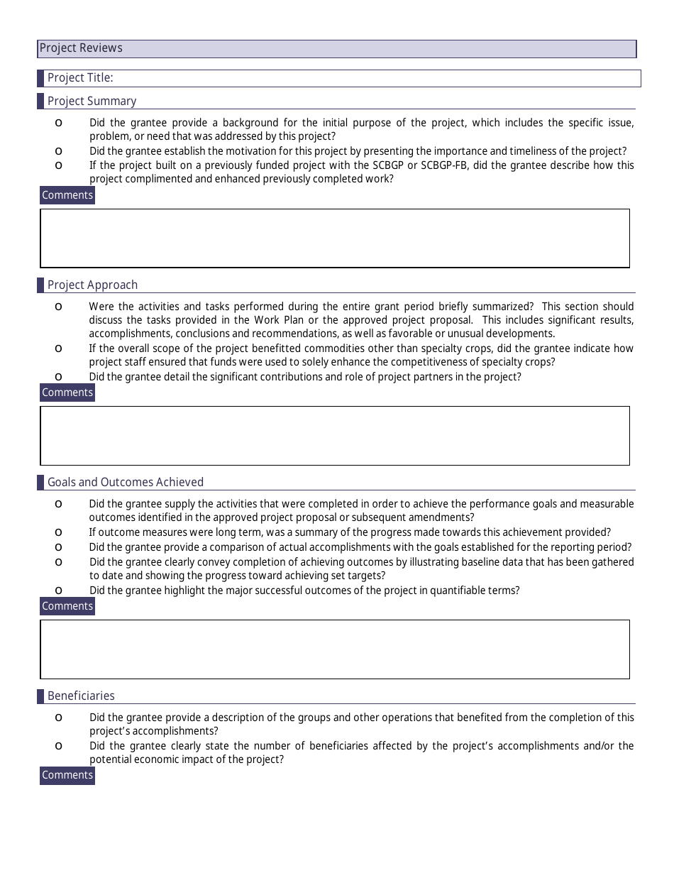 Final Performance Report / SF-425 / Audit - Review Checklist - Specialty Crop Block Grant Program - Farm Bill, Page 2
