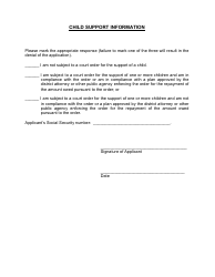 Child Support Form - Nevada, Page 2
