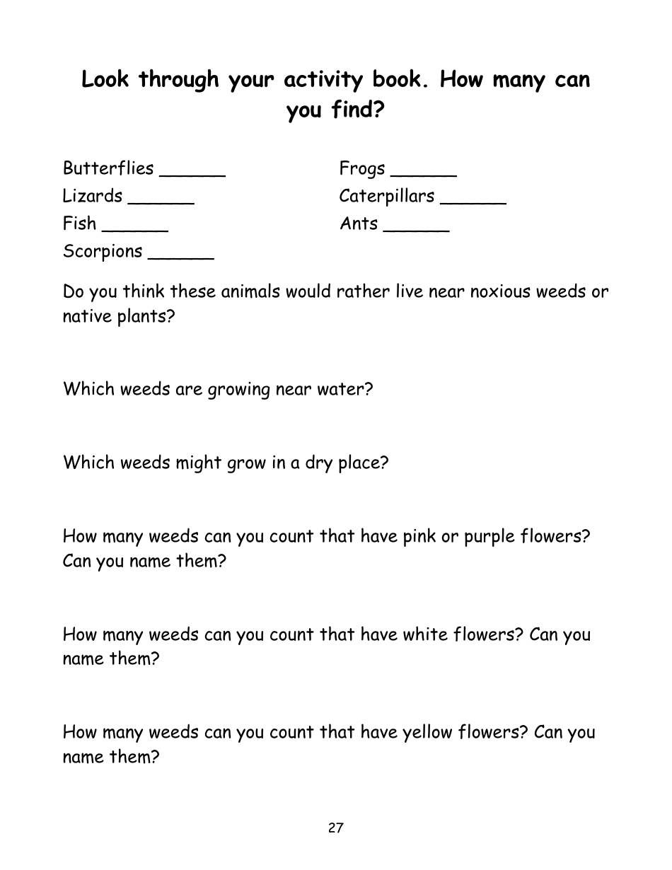 Nevada Weed Busters Coloring Book - University of Nevada - Nevada, Page 28