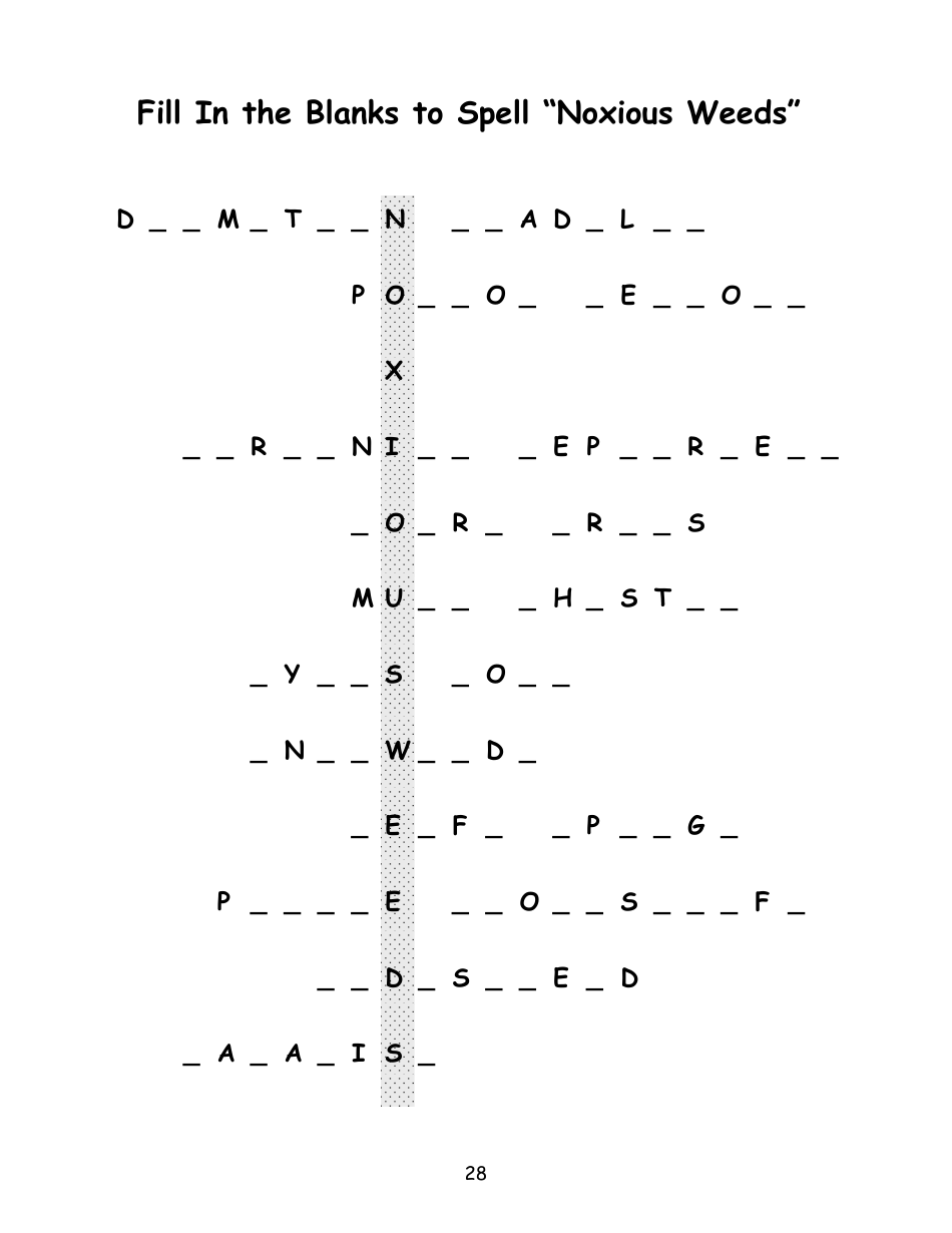 Nevada Weed Busters Coloring Book - University of Nevada - Nevada, Page 29