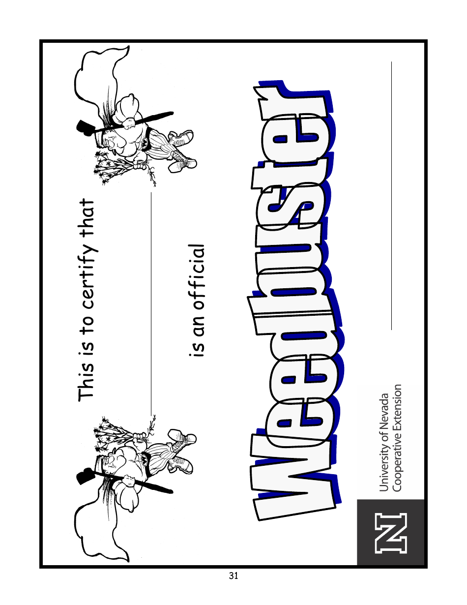 Nevada Weed Busters Coloring Book - University of Nevada - Nevada, Page 32