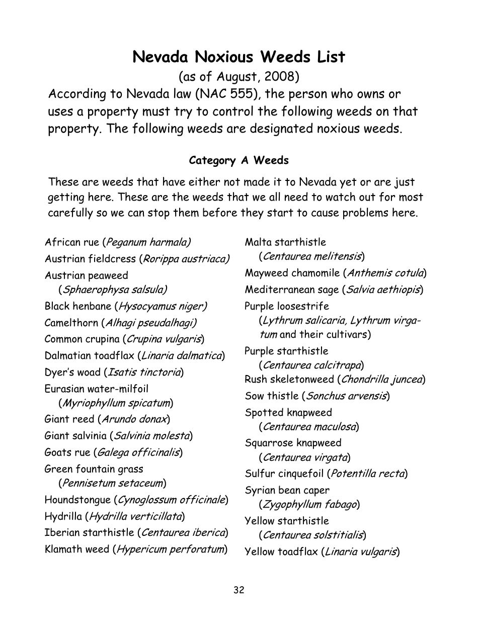 Nevada Weed Busters Coloring Book - University of Nevada - Nevada, Page 33