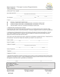 Application for Principal Pest Control License Examination - Nevada, Page 3
