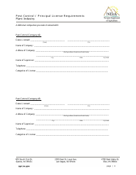 Application for Principal Pest Control License Examination - Nevada, Page 4