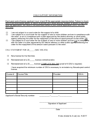 Aerial License Application Form - Nevada, Page 2