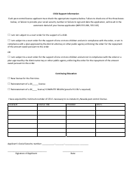 Pest Control Operator License Application Form - Nevada, Page 2