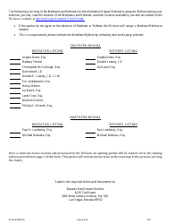 Form 520 Alternative Dispute Resolution (Adr) Claim Form - Nevada, Page 4