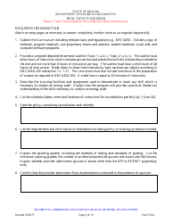 Form 701A Energy Auditors Pre-licensing Program Application - Nevada, Page 3