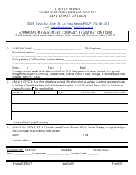 Form 571 Appraisal Management Company Registration Form - Nevada, Page 2