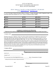 Form 571 Appraisal Management Company Registration Form - Nevada, Page 4