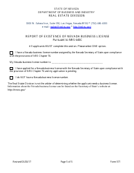 Form 571 Appraisal Management Company Registration Form - Nevada, Page 5