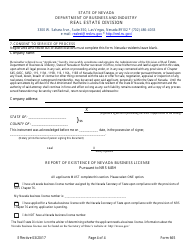 Form 665 Asset Management Company Registration Form - Nevada, Page 4