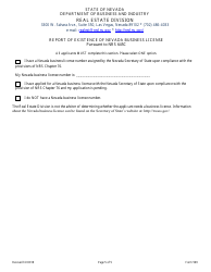 Form 599 Original Reciprocal/ Endorsement Licensing Application for Residential Appraiser/ General Appraiser - Nevada, Page 5